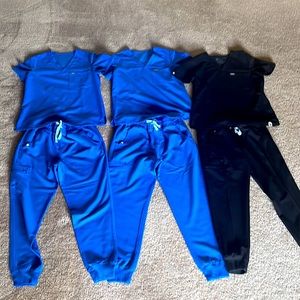 3 sets of Figs Jogger Scrubs